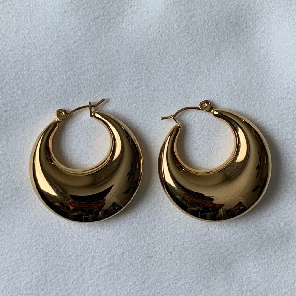 Gold Plated Hoop Earrings
